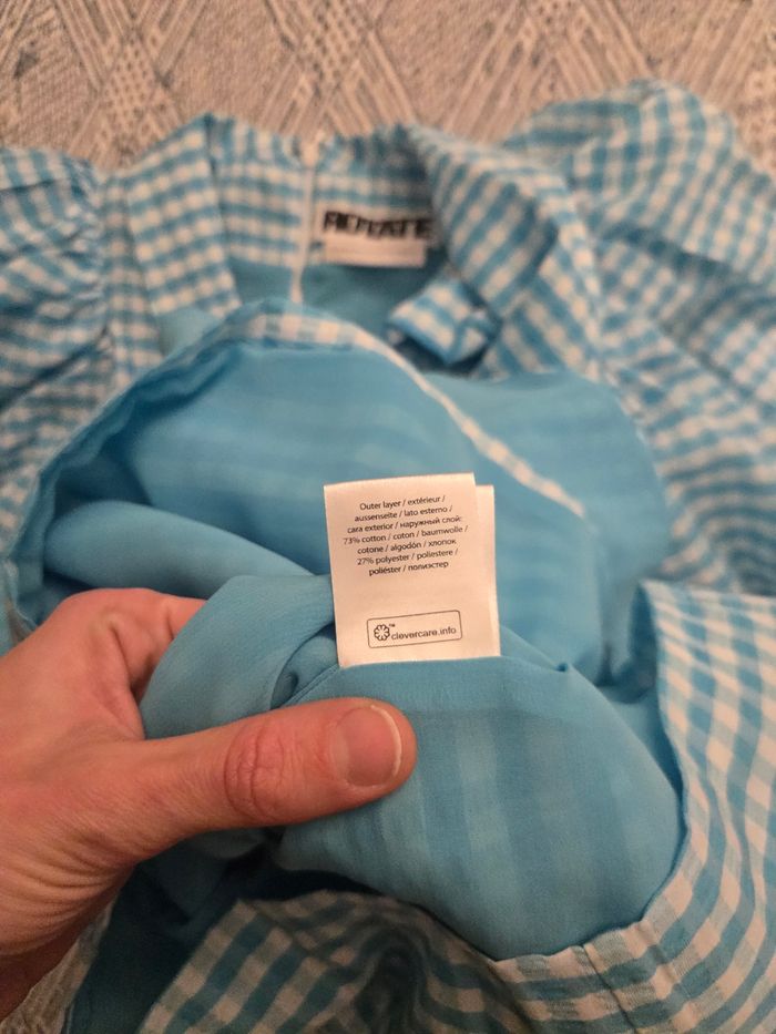 Robe bouffante robe bleu vichy taille 36 - photo numéro 8