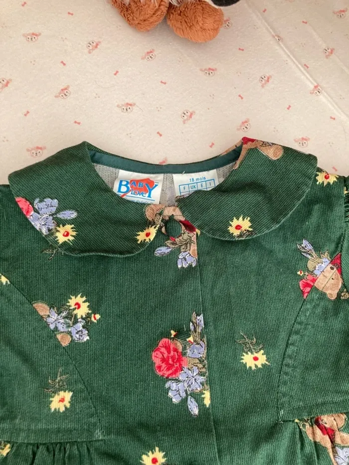 Robe verte, taille 18 mois - photo numéro 4