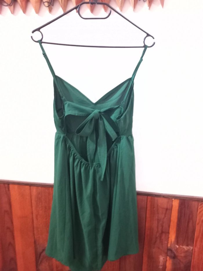 Robe fines bretelles verte - photo numéro 2