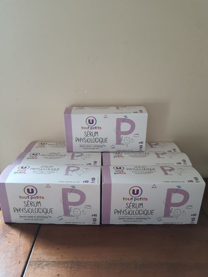 Lot de 7 boîtes  U tput petits sérum phy
