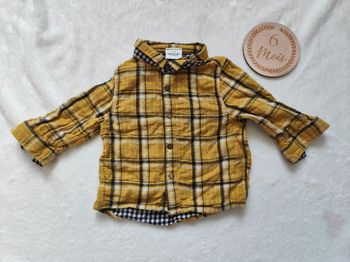 Chemise à carreaux, jaune, Tape à L'oeil, 6 mois 👣