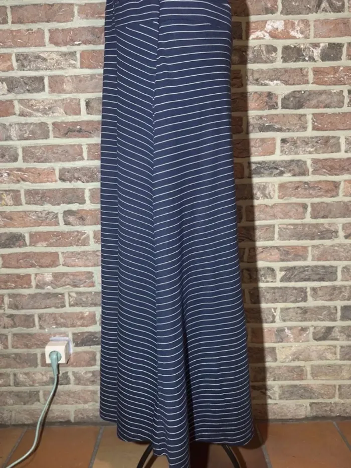 Robe longue Esprit bleu et blanche lignée Taille F : L - photo numéro 14