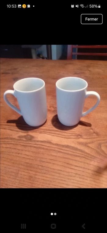 Lot de 2 tasse 