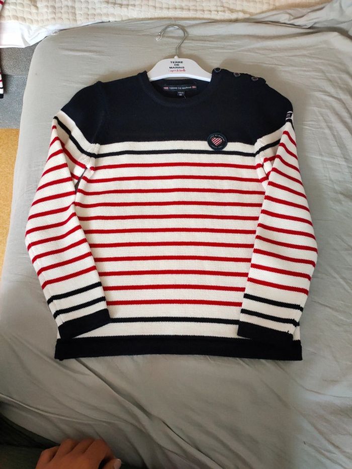 Pull marin enfant EF en H21 Terres des Marins 8 ans
