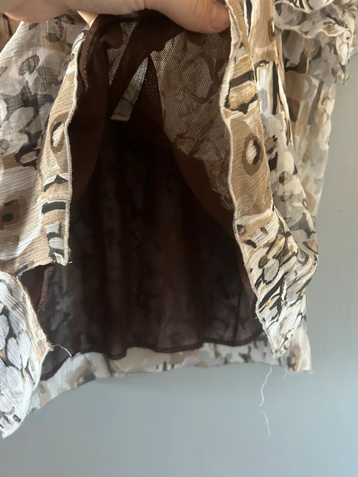 Blouse à motifs et détails aux manches • Vintage • Taille unique - photo numéro 5