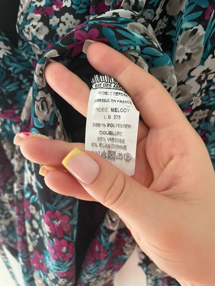 👗Superbe Robe Fleurie  - Rue des Abesses (Modèle Melody)  taille 1 👗 - photo numéro 5