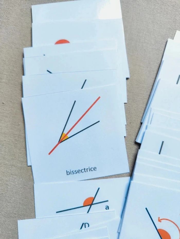 48 cartes de nomenclature de géométrie sur les angles - photo numéro 4
