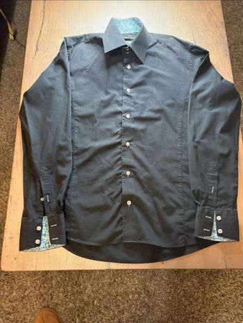 Chemise homme noire taille L Slim fit