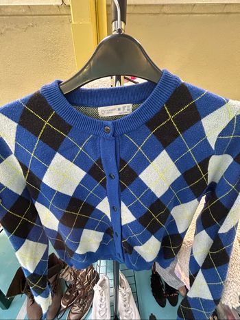 gilet à carreaux