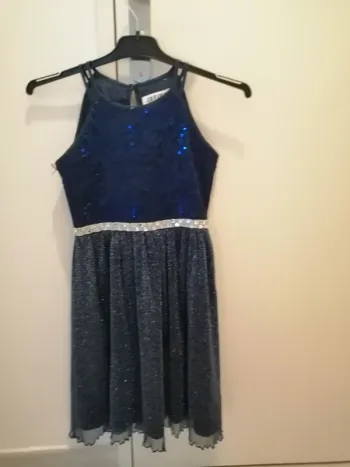Robe cérémonie bleu marine