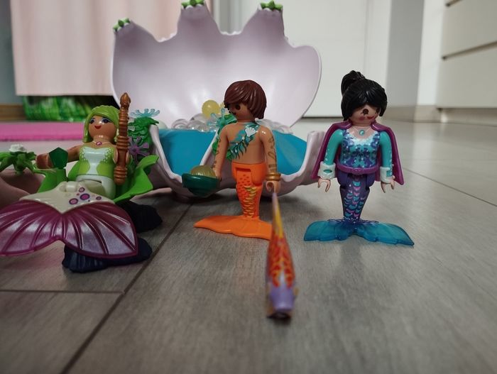 Playmobil sirènes et coquillage lumineux