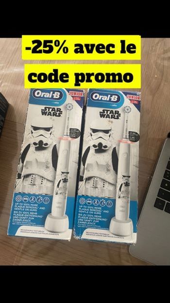 Deux brosses à dents électriques star wars