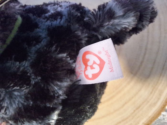 Peluche de collection Ty Beanie Midnight the Orange et Green Owl - photo numéro 10