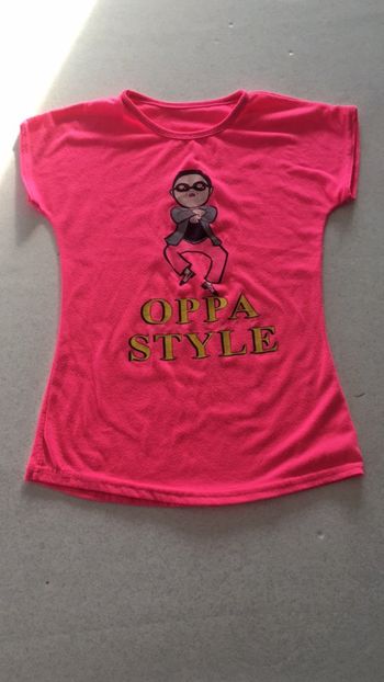 T-shirt rose fluo fille 12 ans