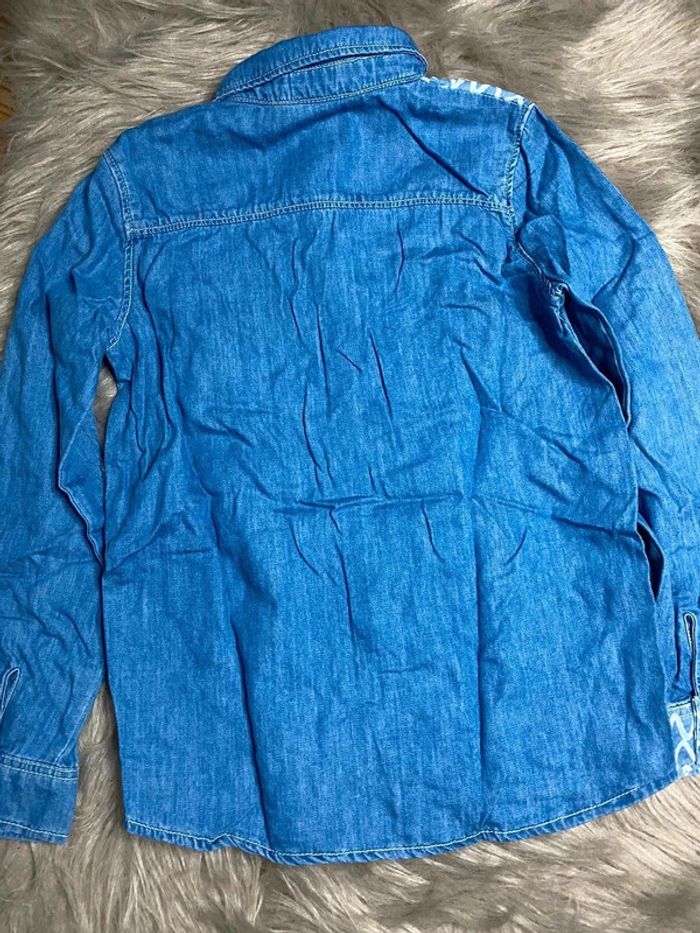Chemise jean motif - photo numéro 3