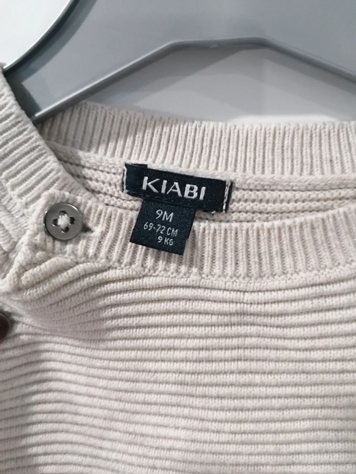 Pull beige 9 mois - photo numéro 3