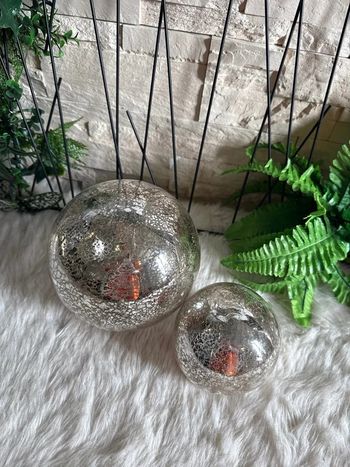 Lot de deux photophores à led