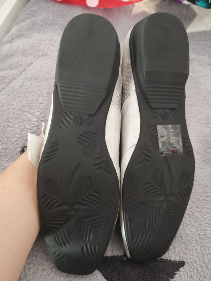 Chaussures été argenté taille 38 - photo numéro 3