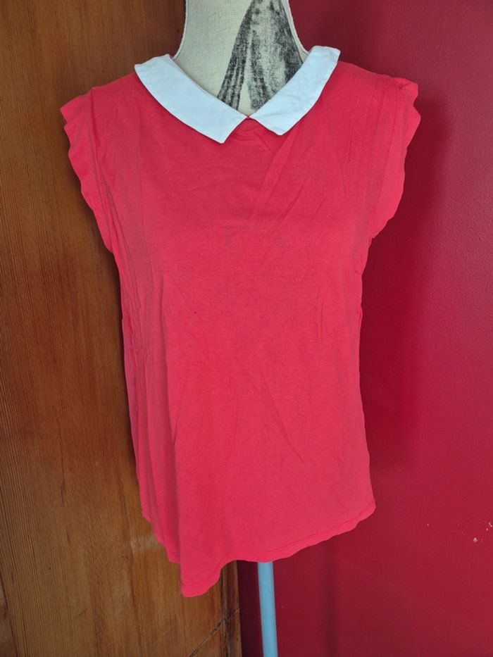T-shirt rouge Naf Naf