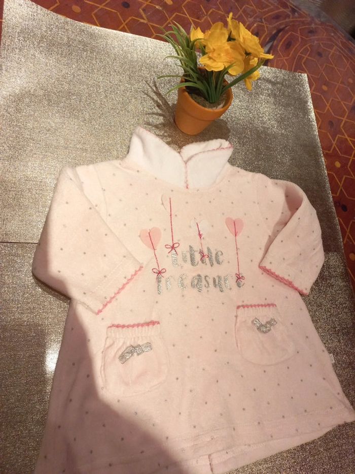 Jolie robe ou chemise de nuit 1 mois 54 cm