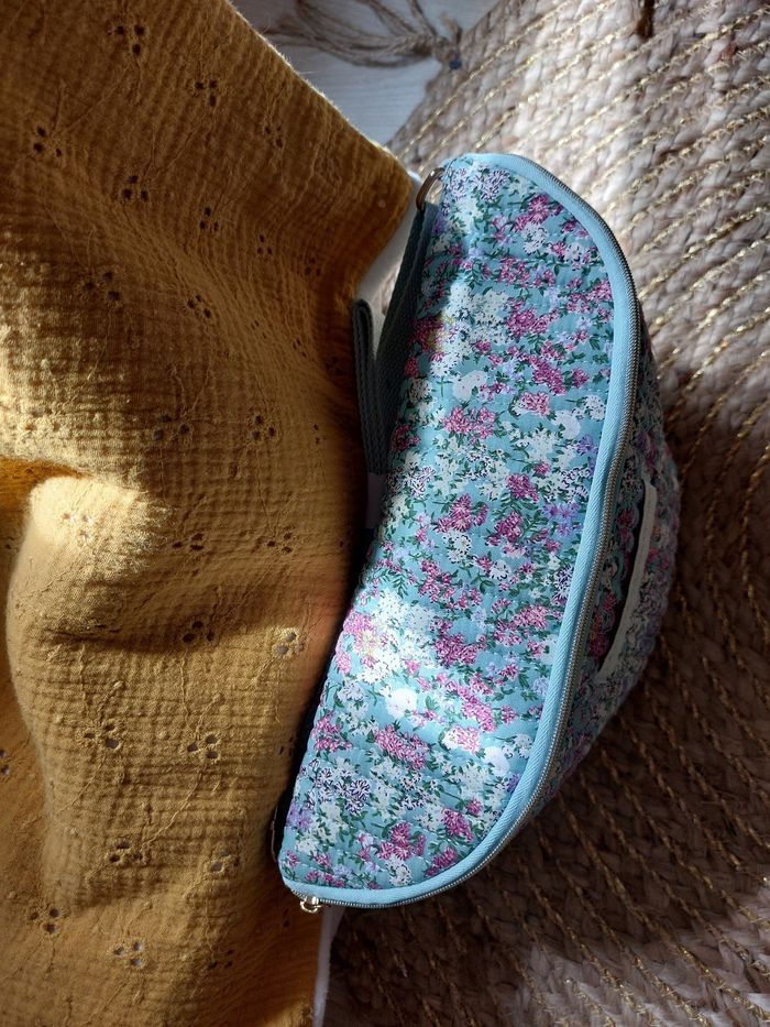 Sac banane liberty fleuri vert d'eau La p'tite  cachottière - photo numéro 3