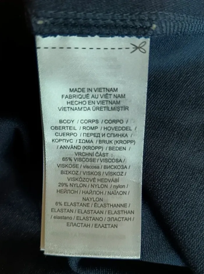 Ralph Lauren "Robe bleu marine portefeuille" t. 34 - photo numéro 10