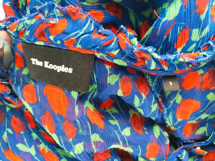 Robe The Kooples transparente à fleurs – Taille 3 – Volants & boutons - photo numéro 14