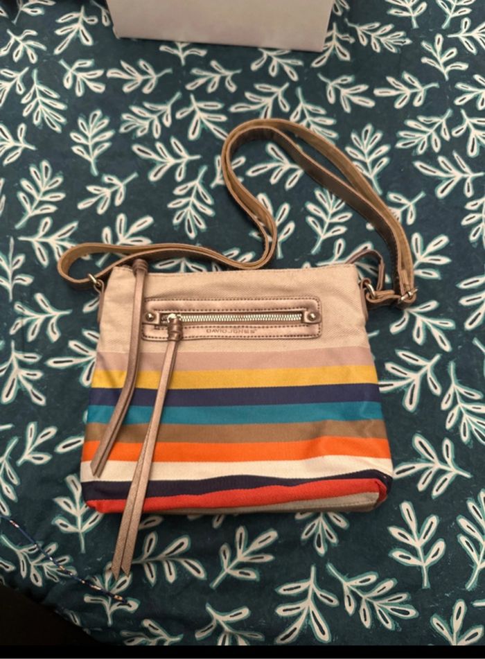 Sac bandoulière rayé - photo numéro 2