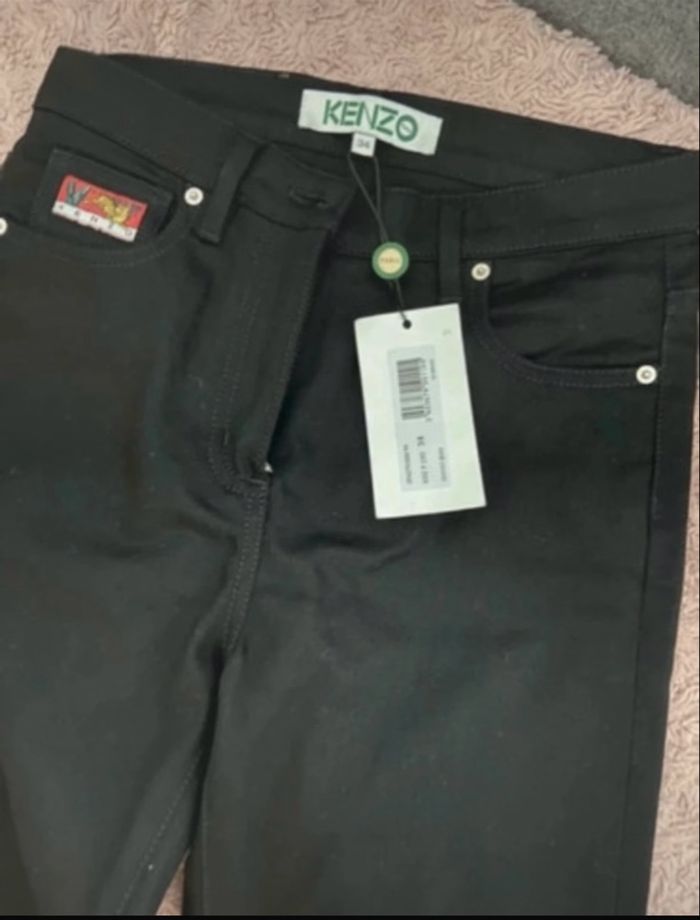 Jean Kenzo slim taille 34 noir neuf avec étiquette