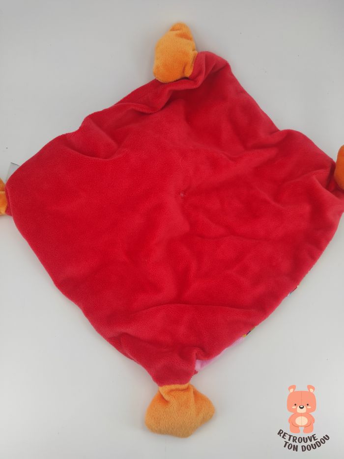 Doudou Plat Lapin Rouge Cp International - photo numéro 2