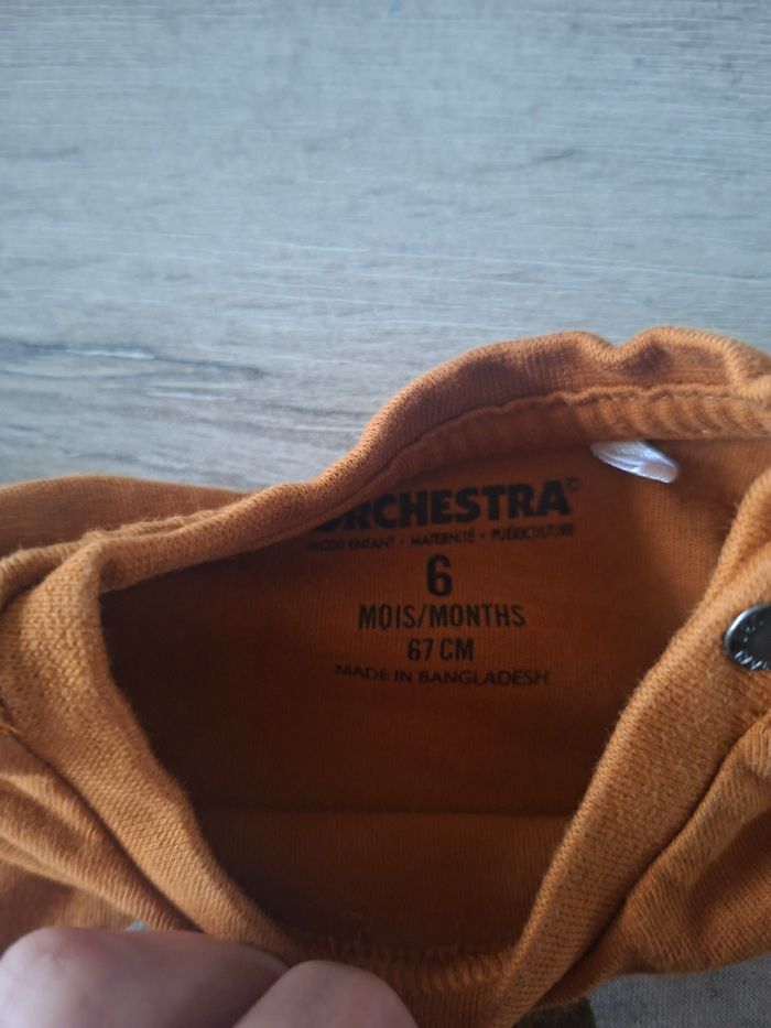 🌷N°5🌷Tee-shirt Courtes Manches - Orchestra - 6 Mois🌷 - photo numéro 4