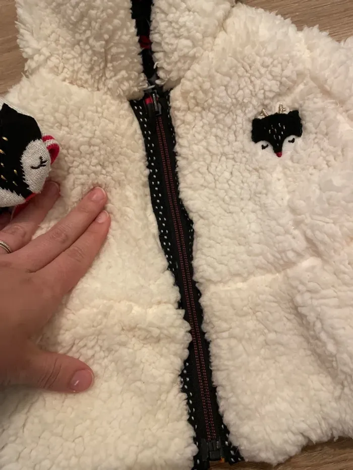 Manteau réversible catimini + bonnet - photo numéro 5