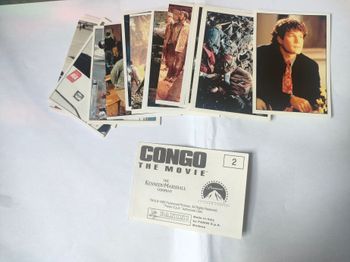 Lot stickers panini Congo The Movie