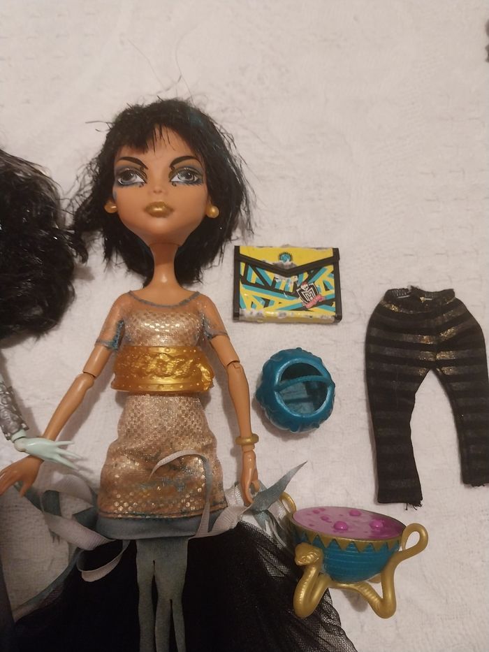 2 Poupées Cleo de Nile et Frankie Stein Ghouls Rules Monster High Mattel 2012 - photo numéro 5