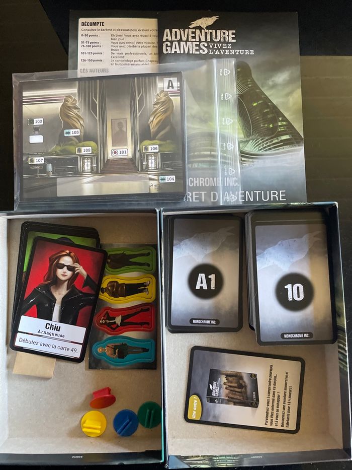 Jeu Adventure Games : Monochrome Inc. - Iello - Complet - photo numéro 1