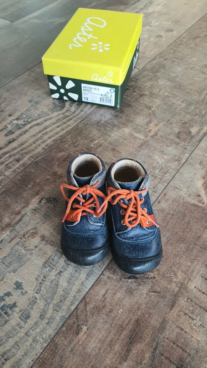 👦 chaussures aster Taille 19 en très bon état - photo numéro 7