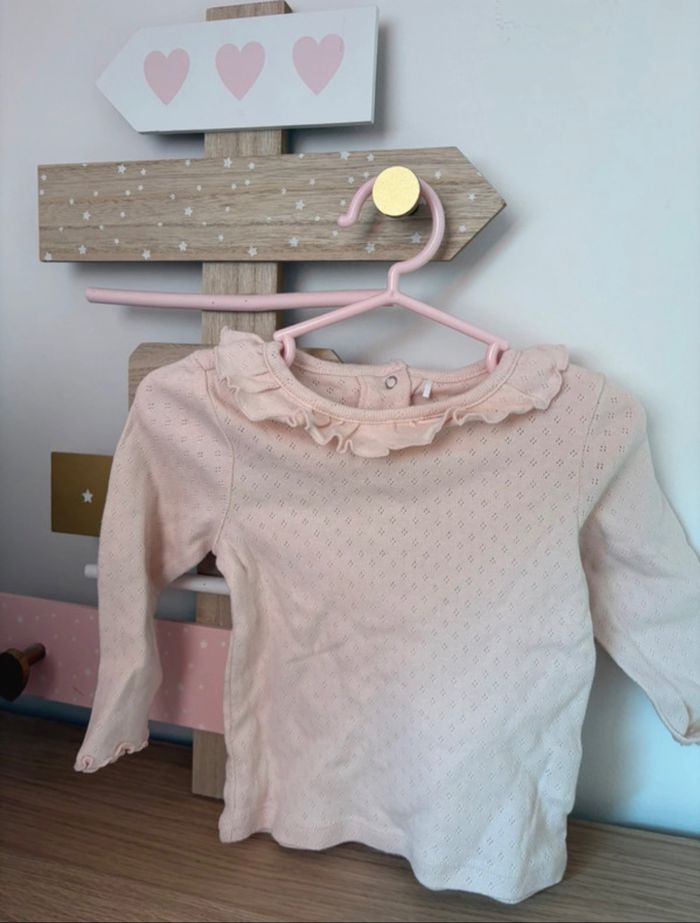 Lot tee shirt col manche longue