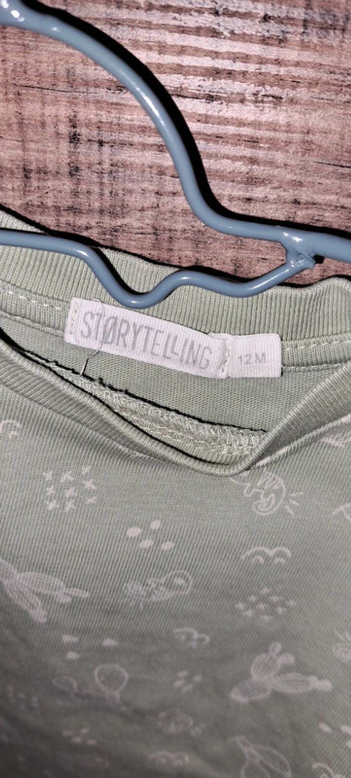 Tee-shirt vert d'eau Storytelling 12 mois - photo numéro 4