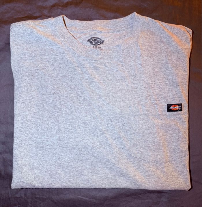 T-shirt Dickies gris avec poche – Taille L - photo numéro 2