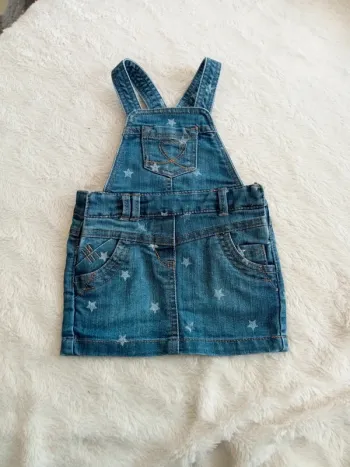 Jupe salopette en jean