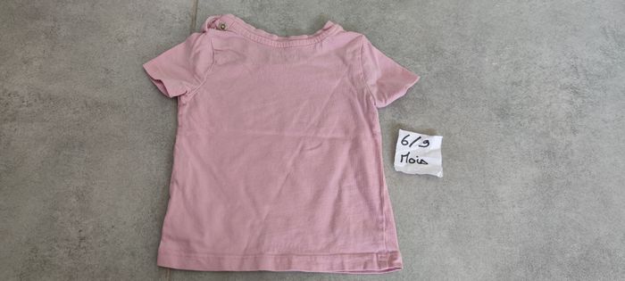 T-shirt rose bébé fille 6/9 mois - photo numéro 2