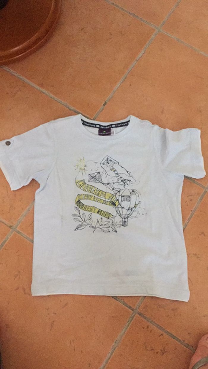 Teeshirt bleu ciel garçon T6 ans Sergent Major