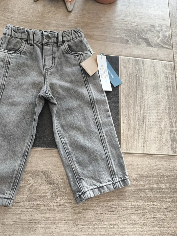 Pantalon jean souple coupe large garçon 12 mois bout'chou - photo numéro 4