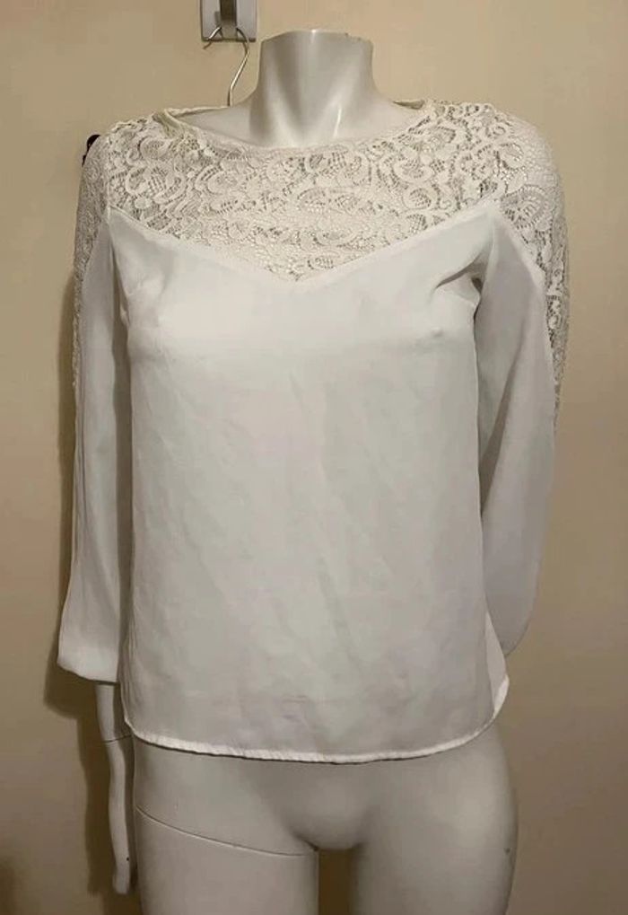 🍠Blouse blanche manches longues 🍠- photo numéro 1