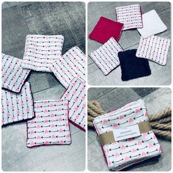 lingettes lavable et réutilisable lot de 6