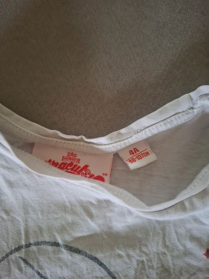 T shirt manche courte 4 ans miraculous - photo numéro 3