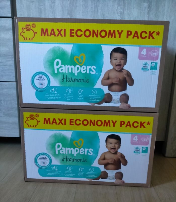 Lot couches pampers harmonie taille 4