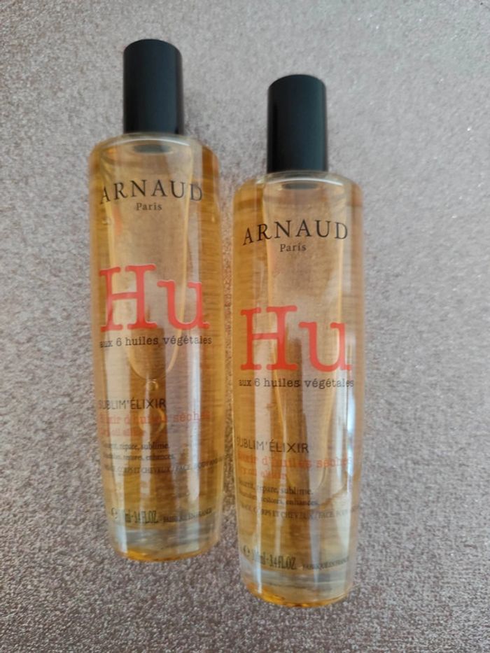 Lot de 2 huiles végétales Sublim'elixir Arnaud Paris