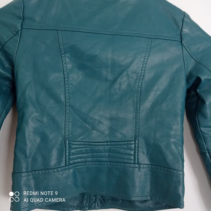 Veste verte en simili 8ans - photo numéro 7