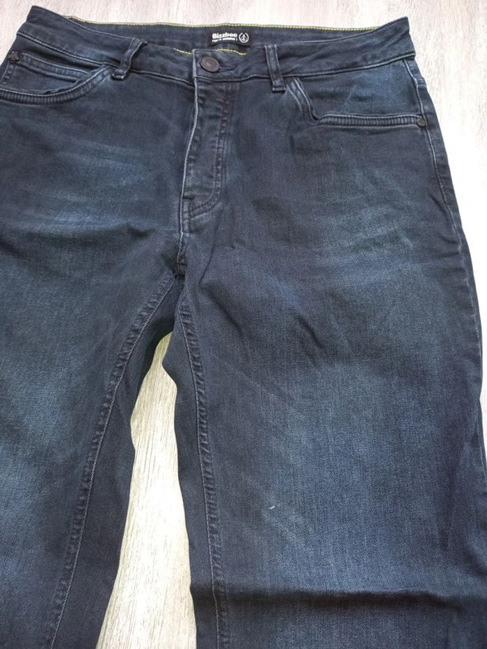 jeans bleu marine bizzbee taille 40 - photo numéro 2